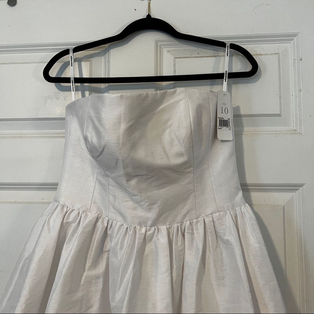 Strapless short wedding dress- WITH POCKETS!